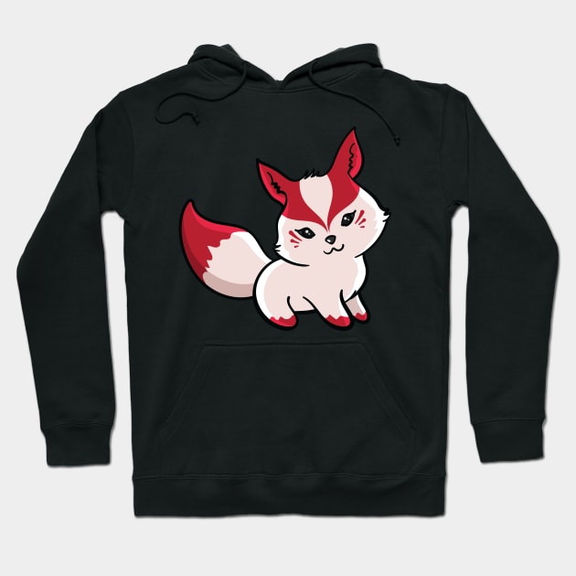 Cute Kawaii Kitsune Fox Hoodie by KawaiiAttack